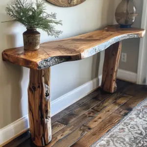 Wood Console Table