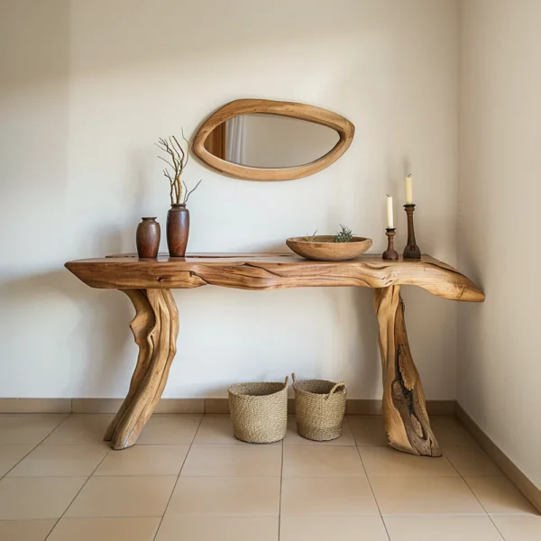 Rustic console table