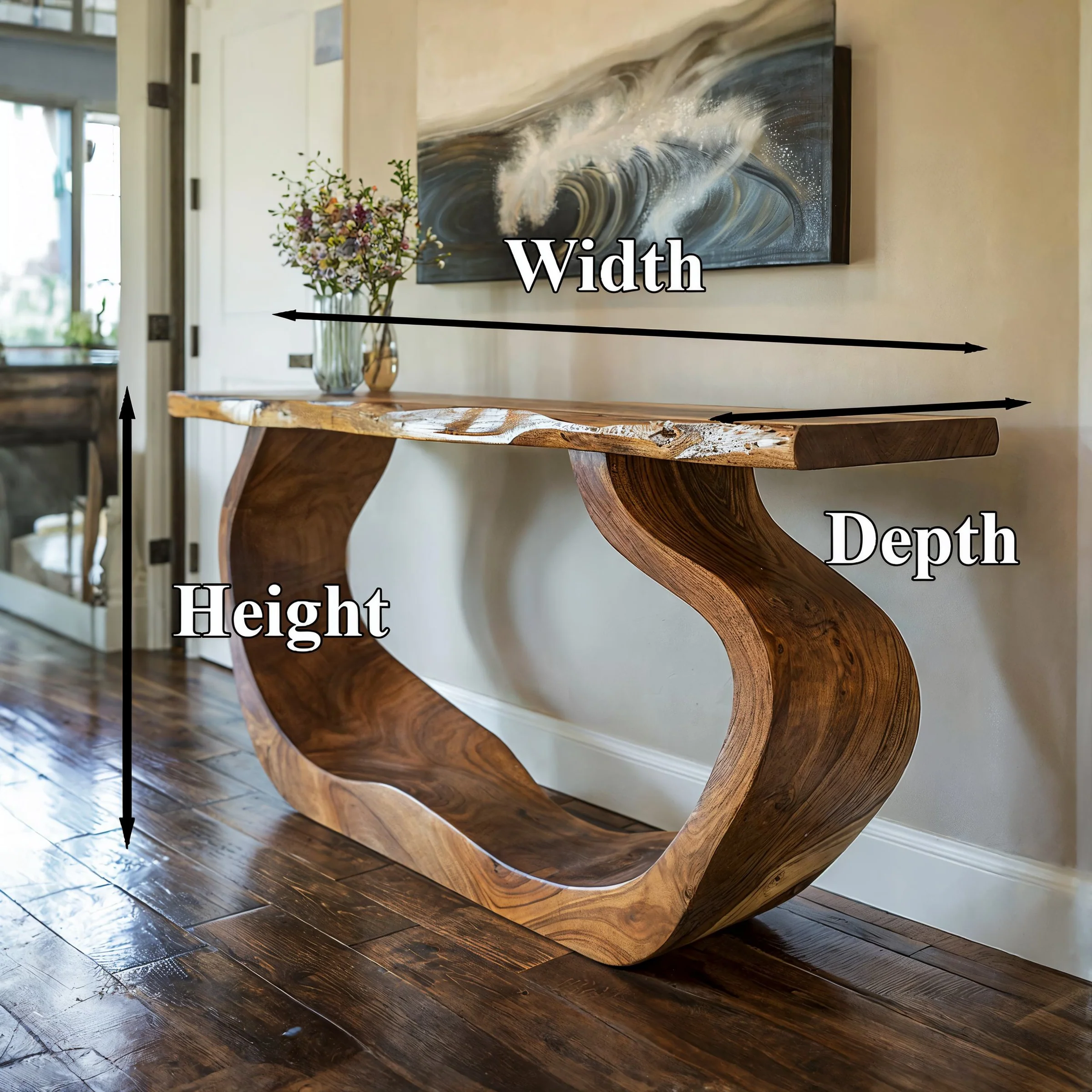 Aesthetic Appeal: First Impressions of the Handmade Wood Console Table