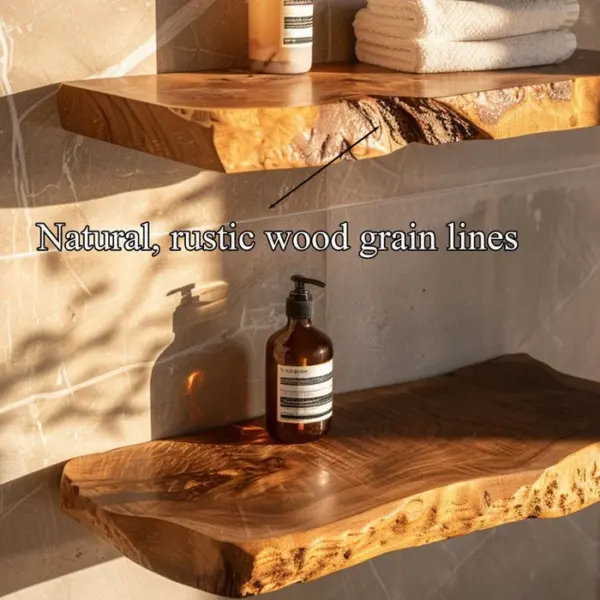 Handcraft Solid Wood Bathroom shelves Towel