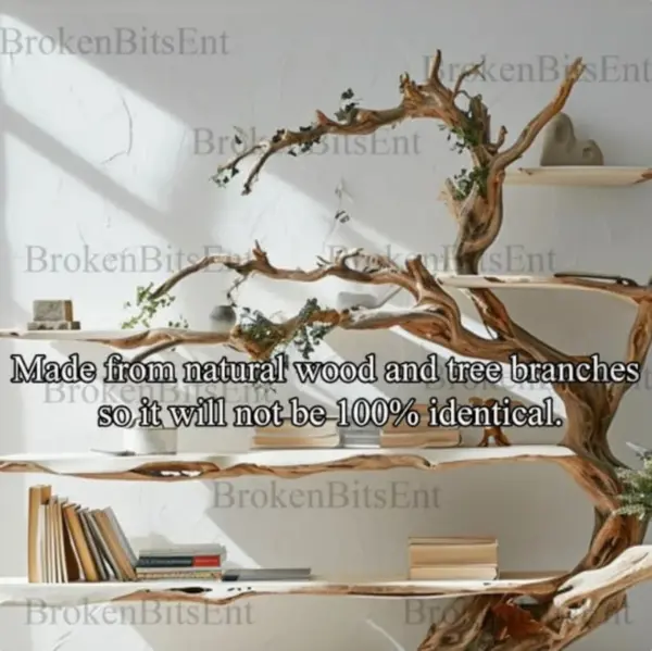 Tree branch Standing Corner Shelf