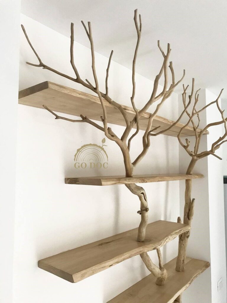 Tree Branch Standing Shelf: Elevate the Art and Décor of Your Home Space