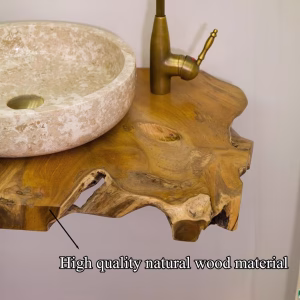 30.10-bathroom-vanity.4 Handmade Live Edge Bathroom Vanity Floating Shelf Solid/Rustic Wood Wall Mounted Bathroom Shelves