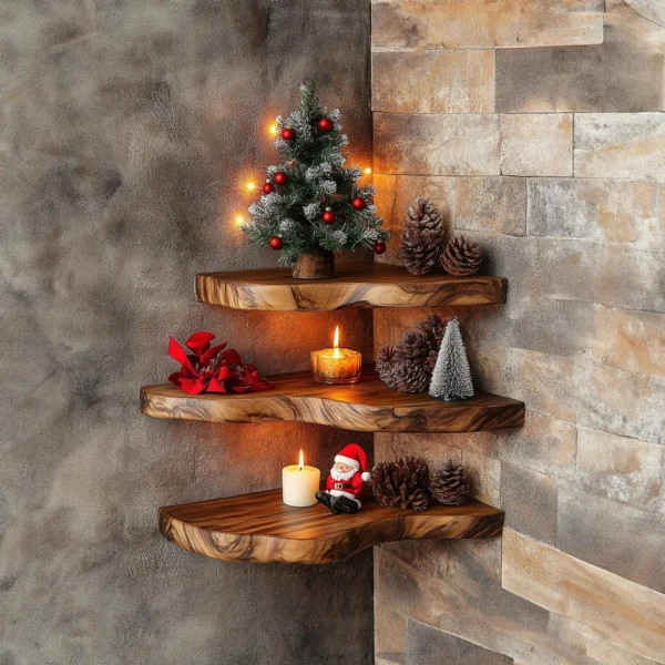 Xmas corner shelves