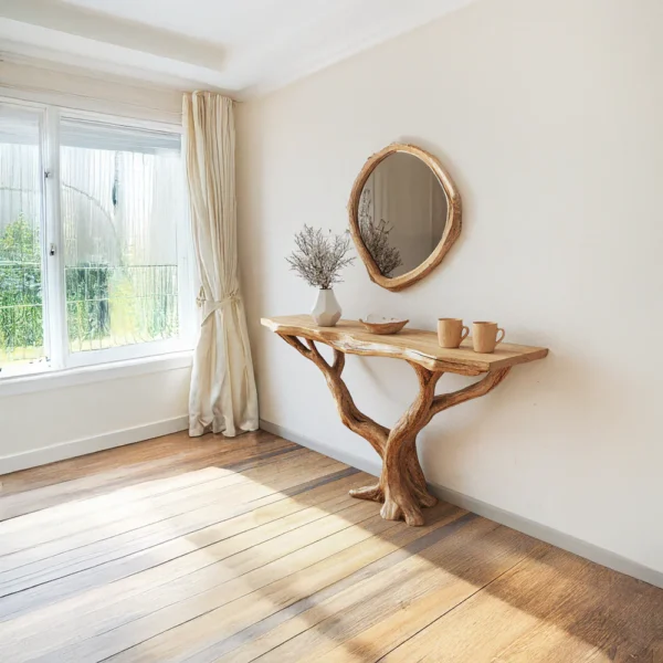 console table solid wood console table rustic home decor