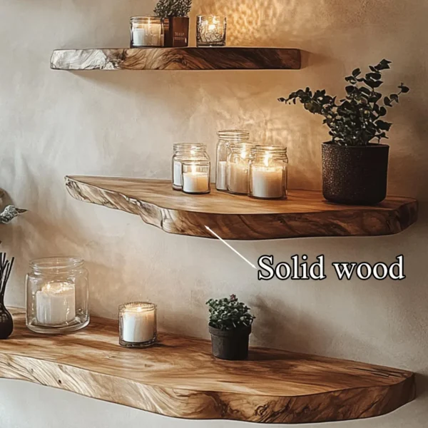 Live Edge Floating Shelves Wooden Floating Shelves Home Decor Housewarming Gift