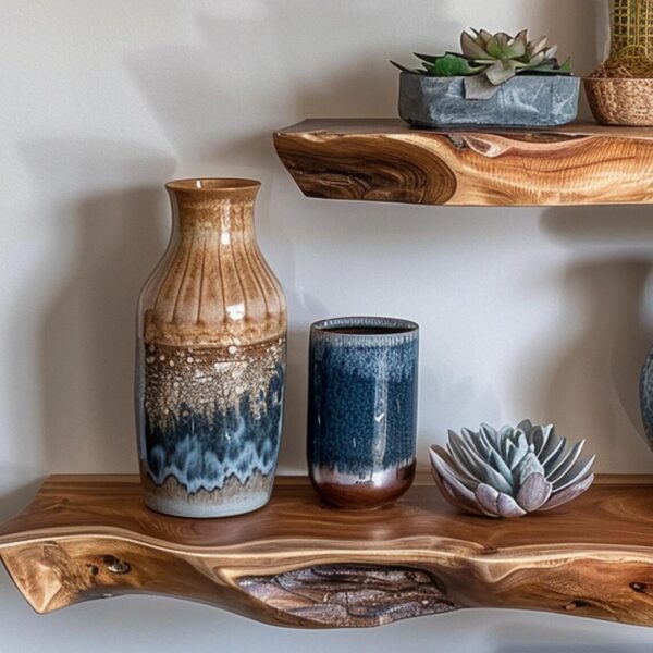 Rustic Wood Floating Shelf Custom Floating Shelf Housewarming Gift