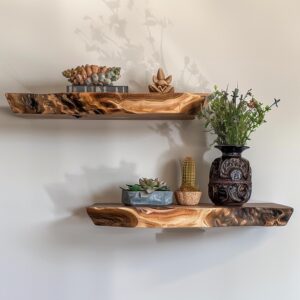 Rustic Wood Floating Shelf Custom Floating Shelf Housewarming Gift