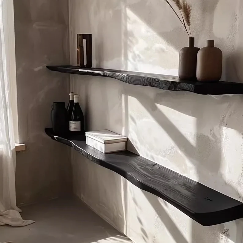 Long Wooden Floating Shelves: An Outstanding Highlight in Your Home Space