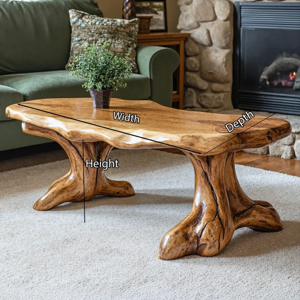 Handmade coffee table modern driftwood coffee table