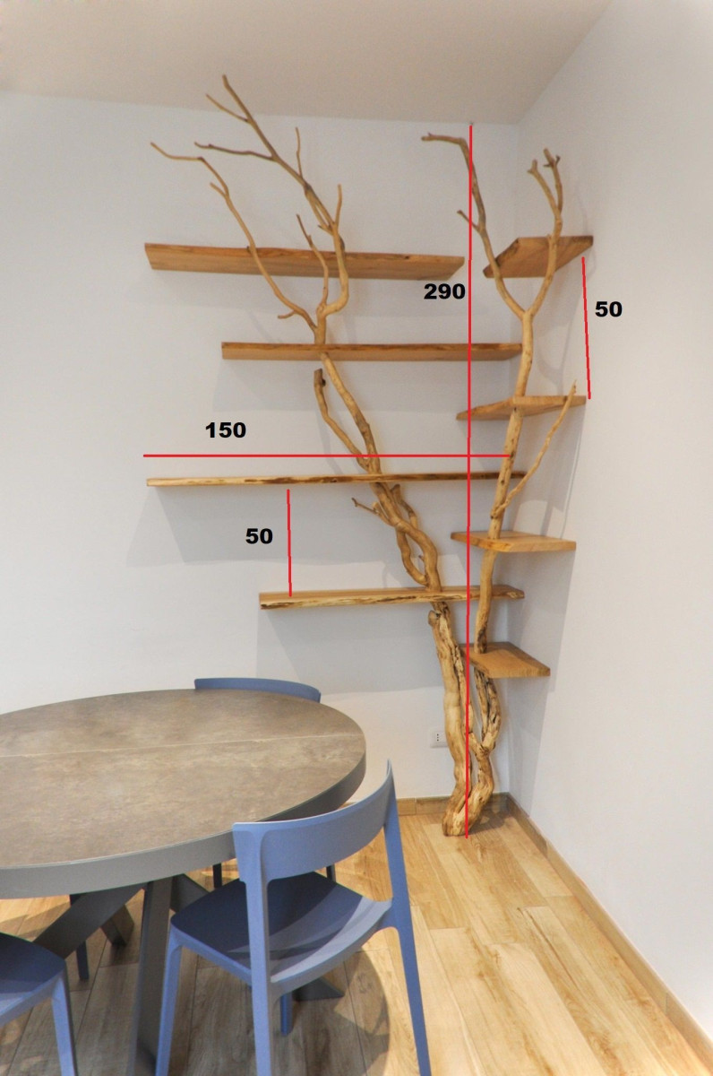 Handmade Solid Wood Tree Bookshelf - A Work Of Art With Superior Functionality